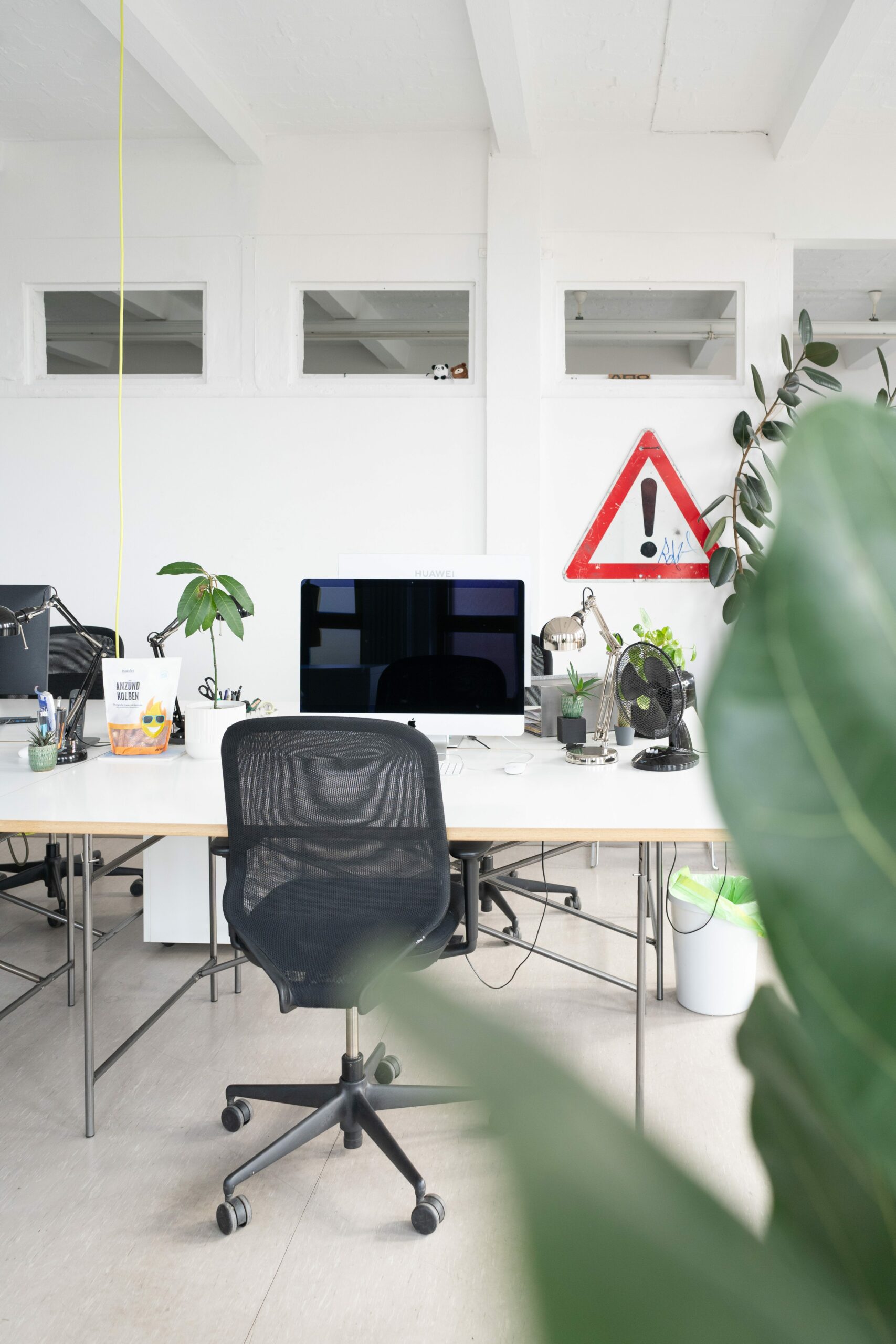Monospace design office interior shot