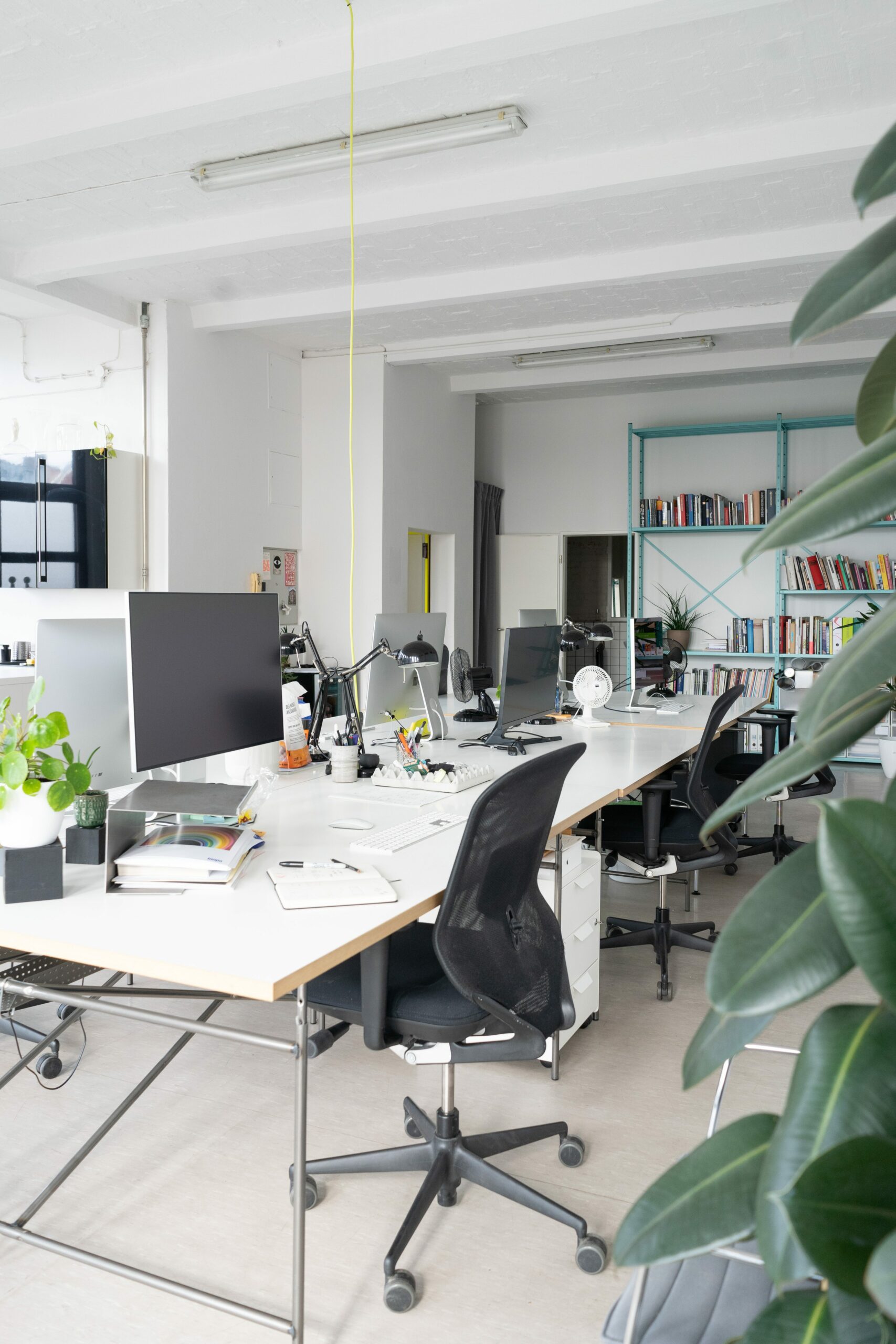 Monospace office environment shot